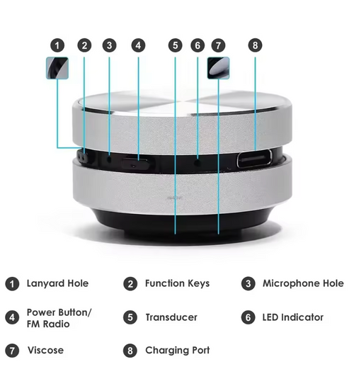 Hot Mini Bone Conduction Speaker Bluetooth-Compatible